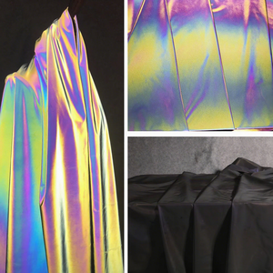 Photochromic phản xạ Holographic vải phát sáng trong vật liệu tối cho an toàn bảo hộ lao động thời trang sản xuất - Product Image 5