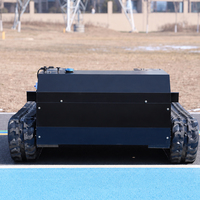 Tondeuse à gazon robotisée télécommandée longue portée, moteur à essence, coupe-herbe sur chenilles pour tonte commerciale