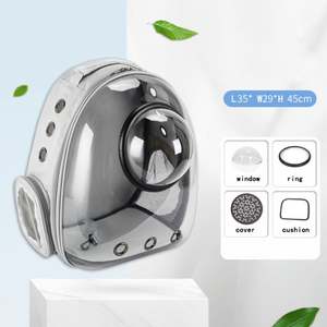 Mochila transportadora de animales al por mayor, tipo cápsula espacial, transparente, de poliéster transpirable, para gatos, portátil, para la escuela - Product Image 6