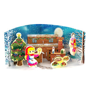 Puzzle de conte de fées 3D pour petites filles, en papier, bricolage, assorti, 19 pièces - Product Image 2