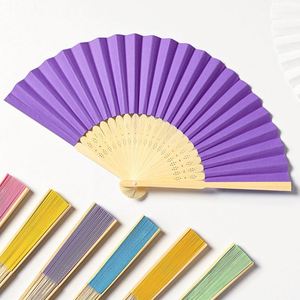 Abanicos de Bambú Rosa Personalizables, Diseño Plegable Ecológico, Técnica DIY con Flores para Bodas, Fiestas, Regalo Decorativo - Product Image 2