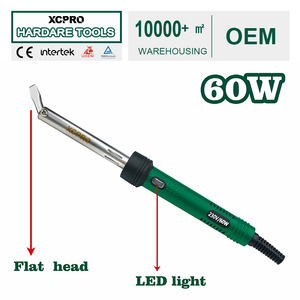 <span class=keywords><strong>Fer</strong></span> à <span class=keywords><strong>souder</strong></span> électrique 60W 220V avec pointe plate remplaçable, préchauffage 3-5 min, lumière LED et support <span class=keywords><strong>pour</strong></span> réparation électronique et bricolage - Product Image 1