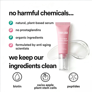 Sérum liquide pour cils et <span class=keywords><strong>sourcils</strong></span> personnalisé, biologique, végétalien, sans cruauté, à base de peptides, marque privée, allongeant les cils et les <span class=keywords><strong>sourcils</strong></span> - Product Image 3