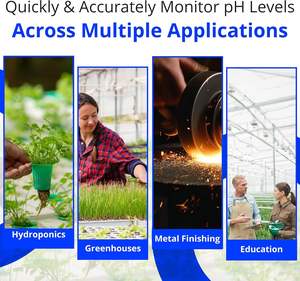 <span class=keywords><strong>Bluelab</strong></span> 5003ตรวจวัดค่า <span class=keywords><strong>pH</strong></span>/อุณหภูมิ/ค่าการนำไฟฟ้า/TDS ในการปรับเทียบน้ำแบบ3-in-1แบบเรียลไทม์มีมิเตอร์วัดสารอาหารแบบดิจิตอล1ปี - Product Image 6