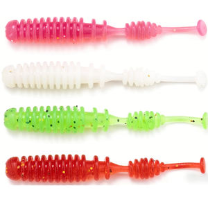 TGD Best 20 pièces/sac Leurre souple flottant en TPE 0,8g 43mm, Leurre de pêche artificiel en silicone <span class=keywords><strong>pour</strong></span> Carpe, Black-bass, <span class=keywords><strong>Truite</strong></span> - Product Image 1