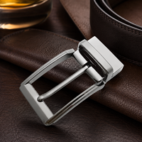 Boucles de ceinture en alliage de zinc réversibles personnalisées avec logo OEM pour ceintures de mode - Hebillas Vaqueras Para Cinturon