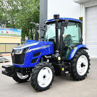 Mini tracteur à roues Innovi 100HP 4WD, moteur diesel YTO, boîte de vitesses à engrenages, pompe, cabine fermée, couleur personnalisable, multifonctionnel