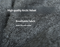 Sitzsack-Sessel mit Kissen-Armlehnen Weiche Kissen im Sofabett-Stil Modernes Design für Schule & Werkstatt, Anpassbare Farbe
