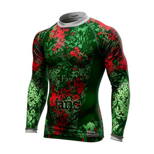 Camiseta de Compresión para Hombre con Estampado de Lobo, Sublimada, para BJJ, MMA, Grappling, <span class=keywords><strong>Muay</strong></span> <span class=keywords><strong>Thai</strong></span> - Product Image 4