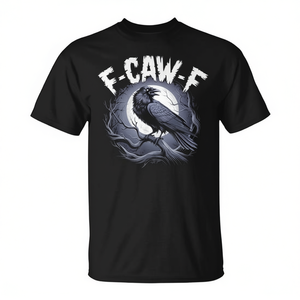 Camiseta F-Caw-F Negra Unisex con Diseño Gráfico, Ropa Promocional - Product Image 2
