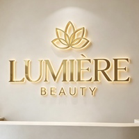 Letrero Luminoso de Metal para Negocios, Letrero con Letras Iluminadas para Salón, Letrero 3D con Retroiluminación LED para Interiores, Letrero Acrílico para Exteriores, Venta al Por Mayor de Fábrica