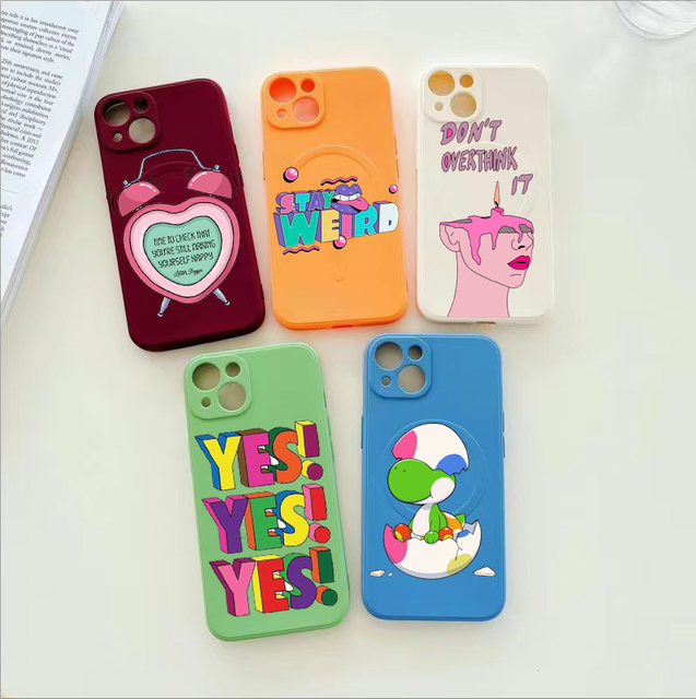 High Quality Factory Wholesale Magnetic Liquid Silicone case Custom Printed logo for IPhone 16 17 17 Pro