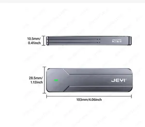 Custodia M.2 NVME SATA SSD con Docking Station RTL9210B Chip USB Type-C compatibile 3.0 3.1 Gen2 C jeyi