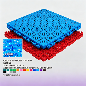 Baldosas de PVC Antideslizantes con Absorción de Impactos, Ecológicas, para Interiores y Exteriores, Gimnasio, Pickleball, Azul, Rosa, Gris, Morado, Verde Azulado, Claro - Product Image 2