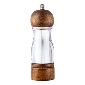 <span class=keywords><strong>Moulin</strong></span> à <span class=keywords><strong>poivre</strong></span> manuel en bois massif et plastique transparent, écologique, avec poignée en chêne, pour <span class=keywords><strong>poivre</strong></span> noir, <span class=keywords><strong>poivre</strong></span> du <span class=keywords><strong>Sichuan</strong></span> et sel rose - Product Image 5