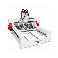 Máquina CNC Router Profesional Jinan Mosencnc 1340 1-Drive-4 con 4 Ejes Rotatorios para Producción en Serie de Muebles y Columnas
