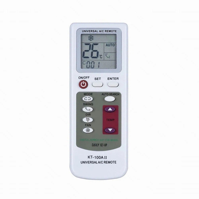 New KT-100A II Universal Remote Control for TCL Midea Haier LCD Air Conditioner