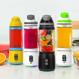 Miễn phí Mẫu Mini Máy xay sinh tố 700ml nước ép trái cây máy 6 lưỡi nước trái cây Máy xay sinh tố licuadora portatil Loại C USB có thể sạc lại Mixer