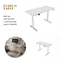 Bureau de travail ergonomique professionnel de qualité supérieure en bois, réglable en hauteur électriquement, flexible, pour la maison et le bureau