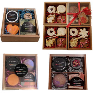 Kraft Brown trata de regalo galletas Cupcake hornear pasteles golosinas <span class=keywords><strong>Bah</strong></span> bombas cajas contenedores portadores ventana transparente Luna pastel caja - Product Image 6