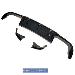 ตัวกระจายกันชน C63 AMG ดัดแปลง C300 C260 C180 C200สำหรับ Mercedes Benz C Class W204 C180 C200 C260 C300สีดำมันวาว - Product Image 5