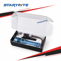 Linterna Táctica Recargable 21700, 7700LM, Alcance de 1000m, 4x55mil LED, 70W, Tipo-C, IP65, Impermeable, de Aluminio
