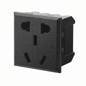 High quality AC power socket embedded 10A250V industrial wall 3-pin socket