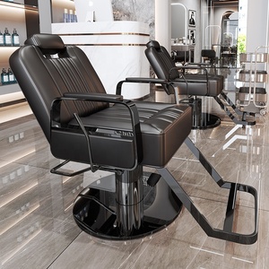 High Quality <b>Leather</b> Reclining Barber Chair Salon Equipment for Hotel Living Room Wholesale Salons - Product Image 2