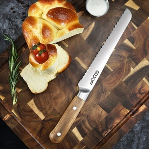 Mayorista Cuchillo Serrado Japonés 8 Pulgadas Cuchillo Serrado de Cocina Alemán de Acero Inoxidable con Mango de Madera - Product Image 1