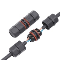 Conector de Alimentación AOHUA 20A AC M16 Tipo Tornillo para Cable, Impermeable IP68, 2PIN 3PIN, Cobre con Baño de Oro, Nylon PA66, para Luz LED de Túnel