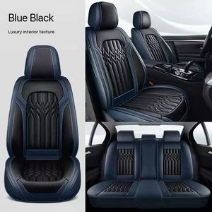 Factory Wholesale Universal Nappa Leather Five Seat Universal Four Seasons Sports Breathable <b>Waterproof</b> Car Seat Covers Full <b>Set</b> - Product Image 3