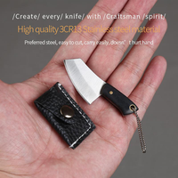 Mini couteau extérieur en acier inoxydable de haute qualité avec manche en bois couteau de poche de combat cadeau parfait