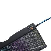 Souris et clavier sans fil rétroéclairés pour tablette PC iOS, Android, Windows, smartphone, mini souris Bluetooth, combinaison clavier