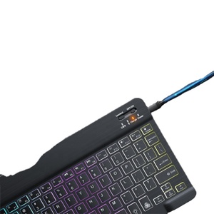 Ratón y Teclado Inalámbricos con Retroiluminación para iOS, Android, Windows, Tablet, PC, Teléfono Inteligente, <span class=keywords><strong>Mini</strong></span> Ratón Bluetooth, Combinación de Teclado y Ratón - Product Image 4