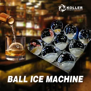 Machine ronde électrique industrielle de glaçon de boule de glace pour faire la vente de glace