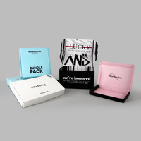 Boîtes d'expédition imprimées avec logo personnalisé Boîte en papier cadeau de luxe avec bande déchirable à fermeture éclair pour le bureau Kit de cadeau de bienvenue Emballage postal