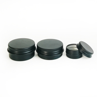 Boîtes cosmétiques rondes en aluminium argenté avec couvercle à vis, contenances variées (5g, 10g, 20g, 30g, 50g, 60g, 80g, 100g, 120g, 150g, 200g, 250g, 400g)