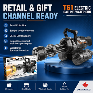 <span class=keywords><strong>Nouveau</strong></span> pistolet à eau électrique Gatling pour adultes avec LED, en plastique, pour l'été et les jeux en extérieur - Product Image 4