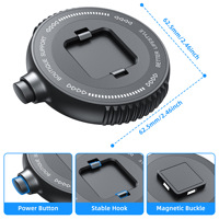 Support magnétique portable pour tableau de bord de voiture, fixation rapide en un clic, pour cuisine, bureau, nouvelle version transfrontalière 2026