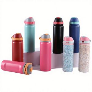 Botella de Agua Deportiva Portátil de Gran Capacidad con Aislamiento de Acero Inoxidable 304, Tapa Abatible, para Hombres y Mujeres - Product Image 2