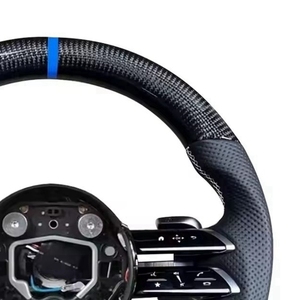 พวงมาลัยคาร์บอนไฟเบอร์สำหรับ <span class=keywords><strong>Mercedes</strong></span> 2021 2022 2023 W166 W177คลาส GT W213 X253 W246 W205พวงมาลัย W222 AMG - Product Image 5