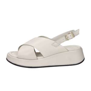 Sandalias de cuña para mujer Frau color crema, tacón de 4.5 cm, talla 40 - Product Image 1
