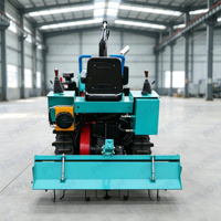 Mini Tractor Diesel de Alta Calidad de 35 HP, Autopropulsado, Cultivador Rotatorio para Uso en Pequeñas Granjas y Jardines