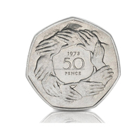 WD Nouvelle pièce de monnaie Brexit 50p 2020, pièce de monnaie en argent rare de collection de vingt-cinq livres sterling