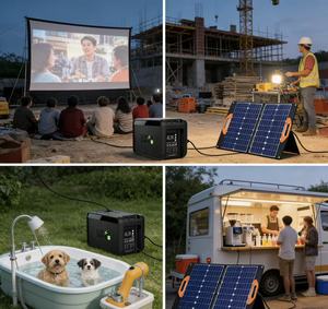 สถานีไฟฟ้าพกพา SUPER 1000W/2000W เครื่องกำเนิดไฟฟ้าพลังงานแสงอาทิตย์แบบแมนนวล สำหรับการตั้งแคมป์กลางแจ้ง รถบ้าน บ้านพักอาศัย กรณีฉุกเฉิน และการใช้งานแบบออฟกริด - Product Image 5