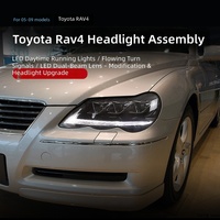 Ensemble de phares modifiés pour Toyota Mark X 2005-2009, mise à niveau LED DRL, clignotants séquentiels dynamiques, projecteur de phare