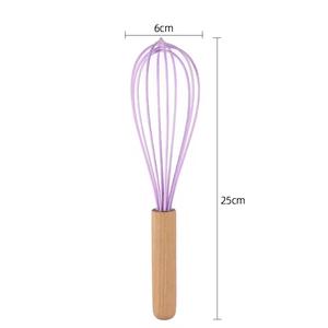 Fouet à œufs en silicone de qualité alimentaire, outil de pâtisserie et batteur de cuisine pour la préparation des œufs, avec poignée – Vente chaude en usine - Product Image 6