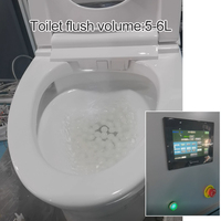 Kaiping Articles sanitaires Bidet automatique Toilette monobloc Salle de bain moderne en céramique Toilette intelligente intelligente avec télécommande