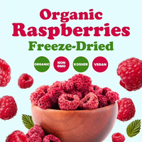 Groothandel Bulk Natuurlijke Zoete Vriesgedroogde Frambozen Fruit Vacuümverpakt Zonder Toegevoegde Suiker