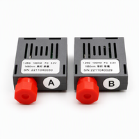 Transceiver Optique 1x9 1.25G Bidi 80km 100km 1490nm/1550nm Monofibre Simplex Interface FC Module 9 Broches